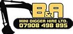 b&a mini digger hire ltd|b is the second letter.